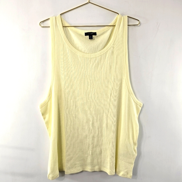 J Crew Modal Cotton Ribbed Rib Knit Muscle Tank Top NWT Re-Imagined Plus Size 3X - Picture 1 of 6